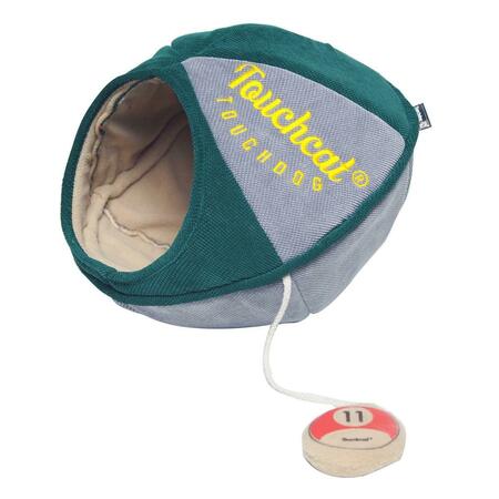 TOUCHCAT Saucer Walk-Through Cat Bed House, Green - One Size PB75GNLG